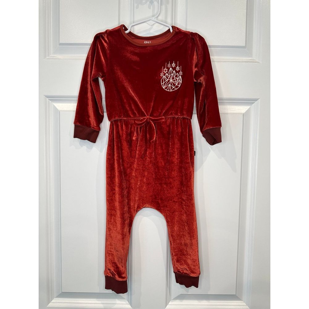 Rags to Raches Holiday Romper Size 2T